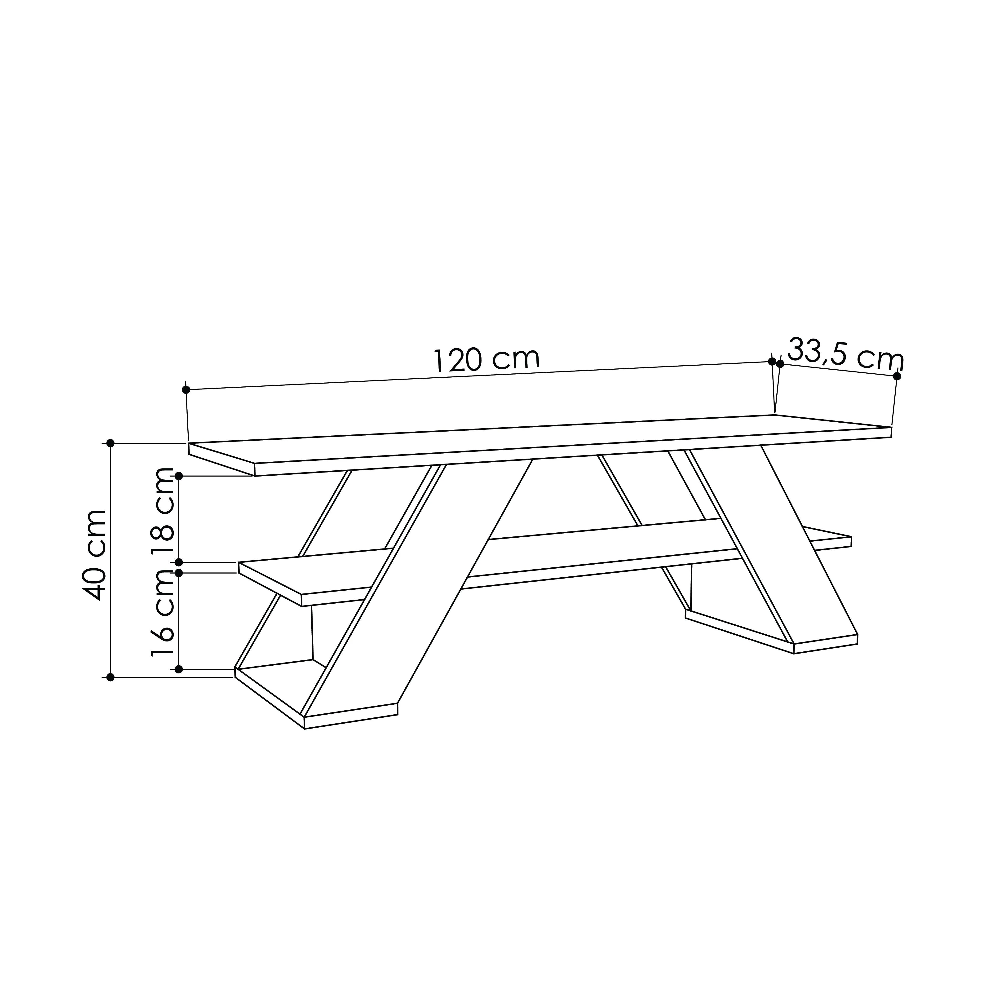 Farfalla Modern TV Stand Multimedia Centre TV Unit With Shelves 120cm