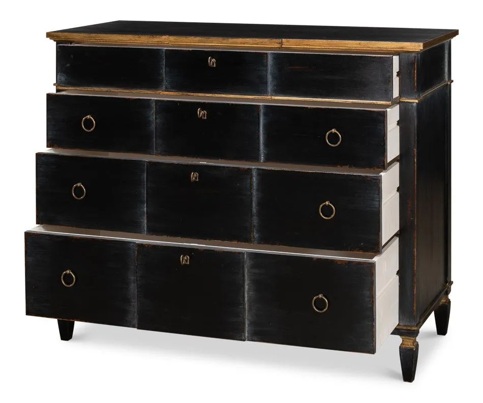 French Chic Four Drawer Commode