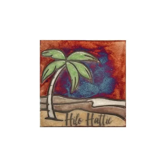 Hilo Hattie Beach Ceramic Coaster