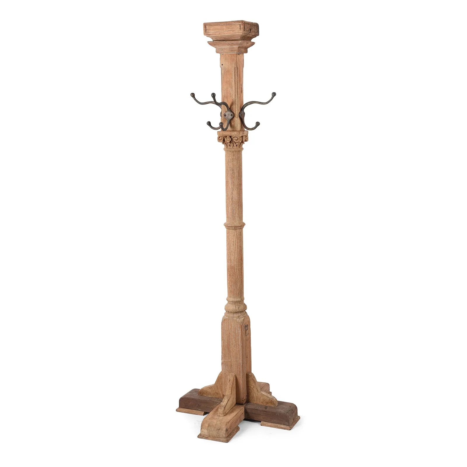 Indian Pillar Coat Stand