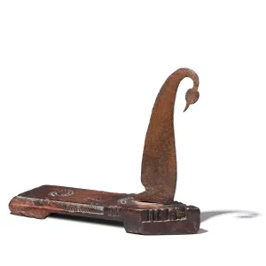 Jackfruit Wood Coconut Grater From Kerala - 19th Century