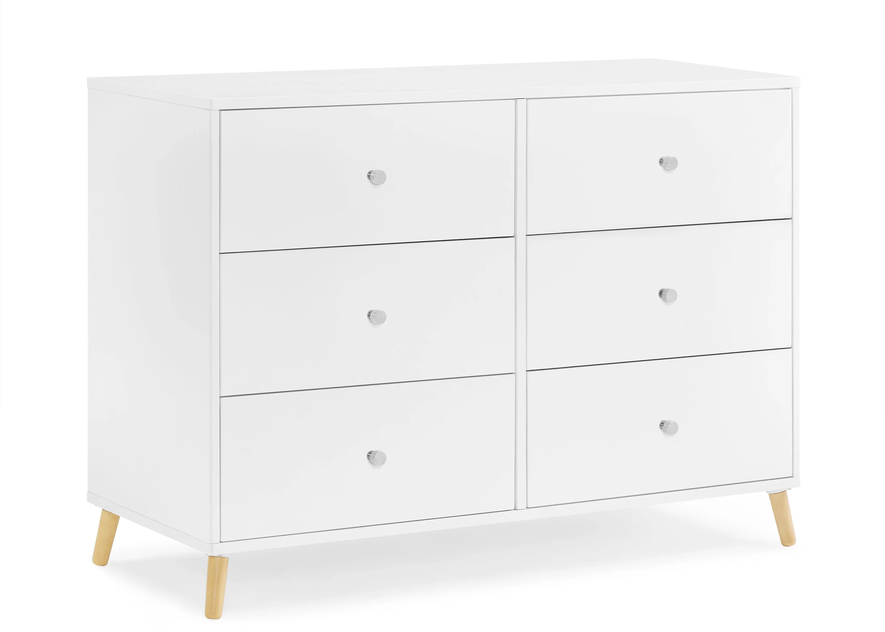 Jordan 6 Drawer Dresser with Interlocking Drawers