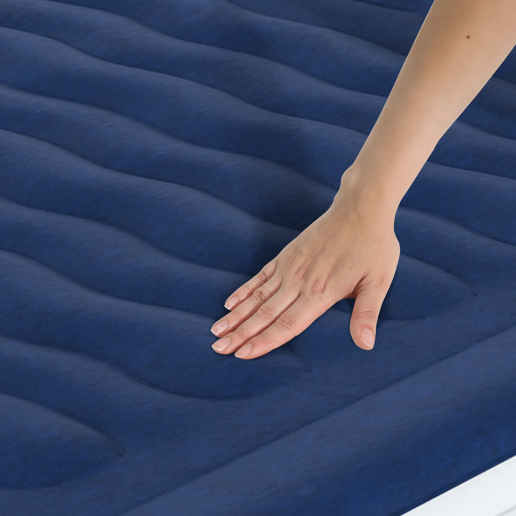 King Size Comfort Plus Air Bed – Navy/White