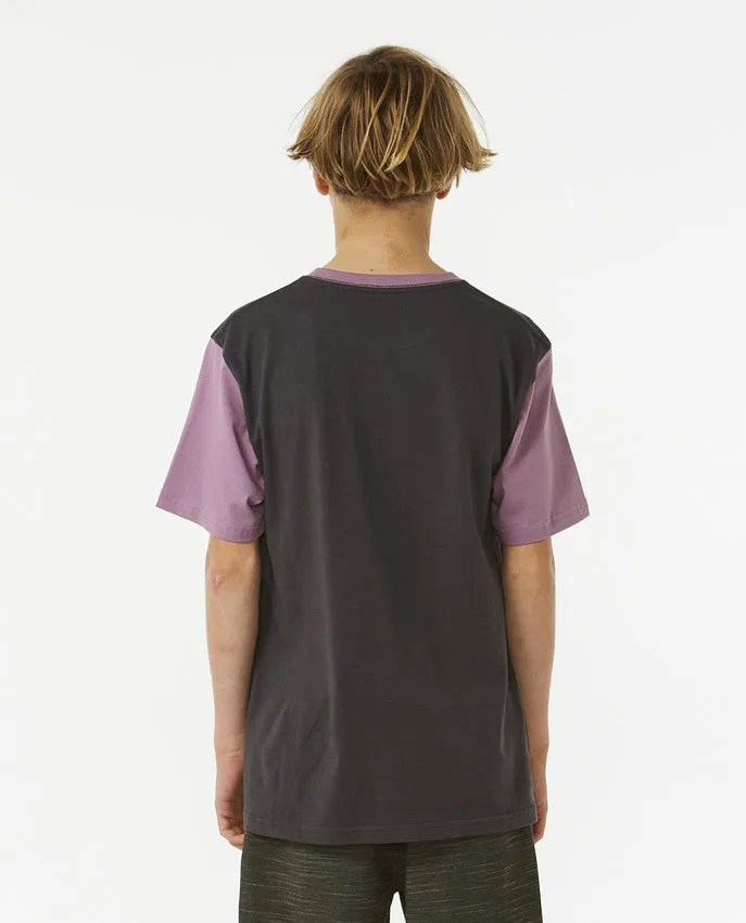 LOST ISLANDS POCKET TEE - DUSTY PURPLE (AGES 12, 14 & 16)