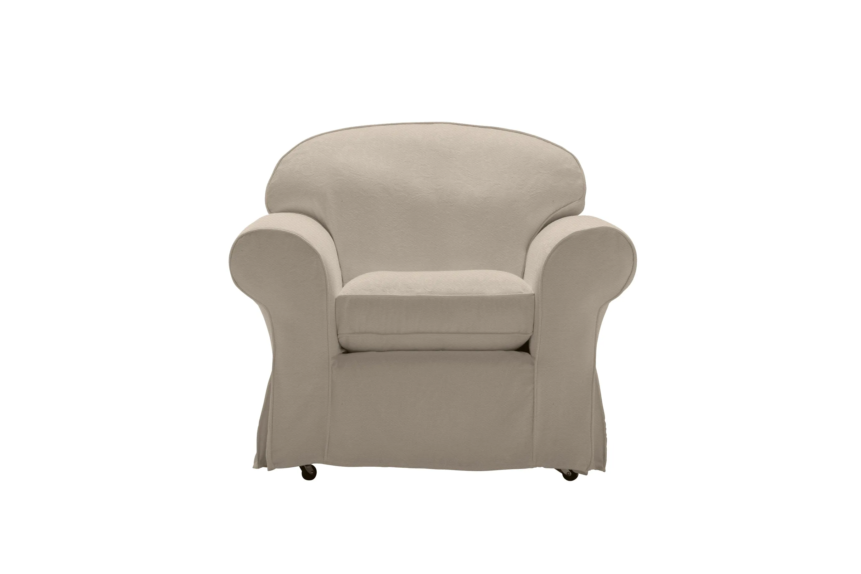 Madrid | Armchair Extra Loose Cover | Miami Pewter