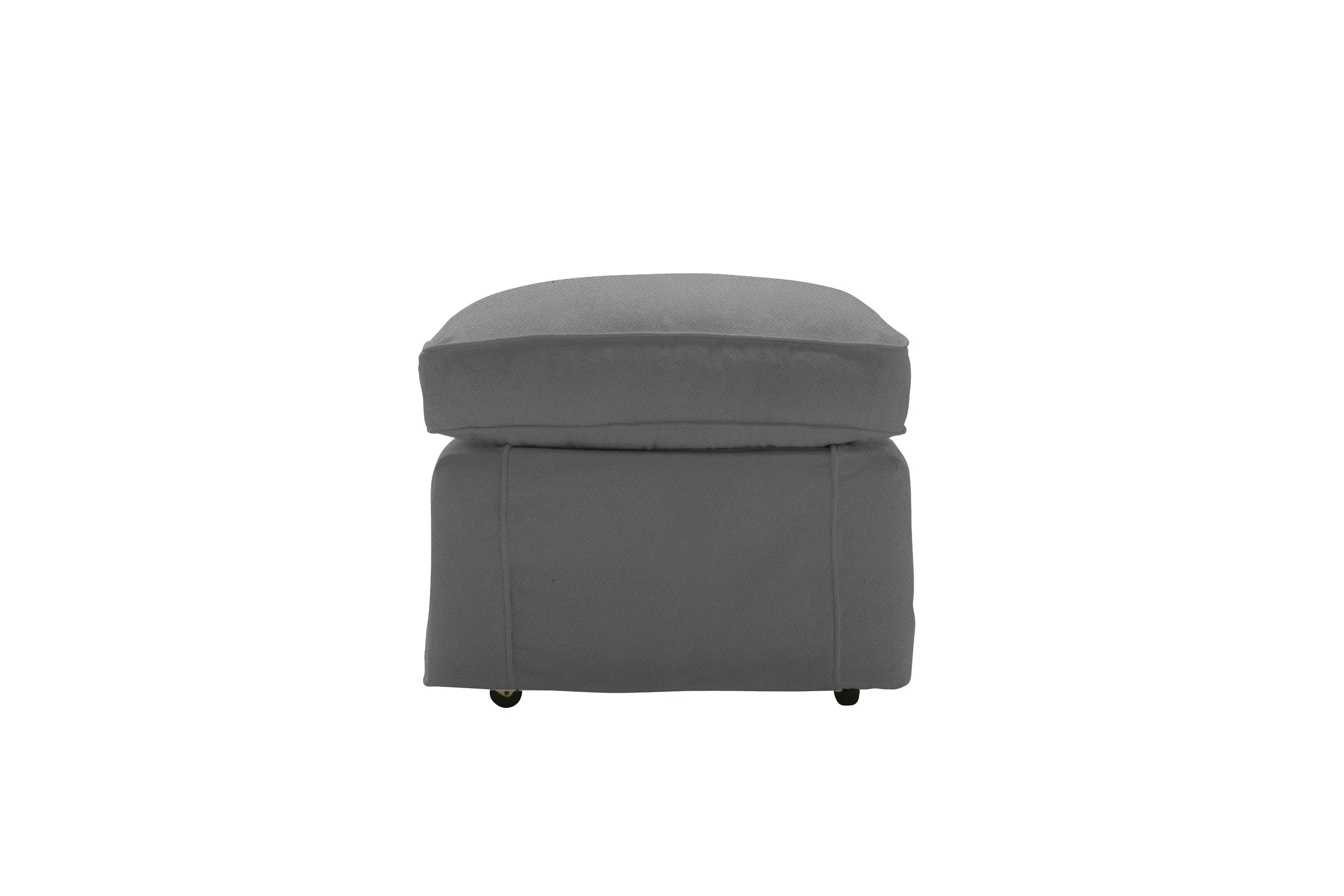 Madrid | Footstool Extra Loose Cover | Miami Charcoal