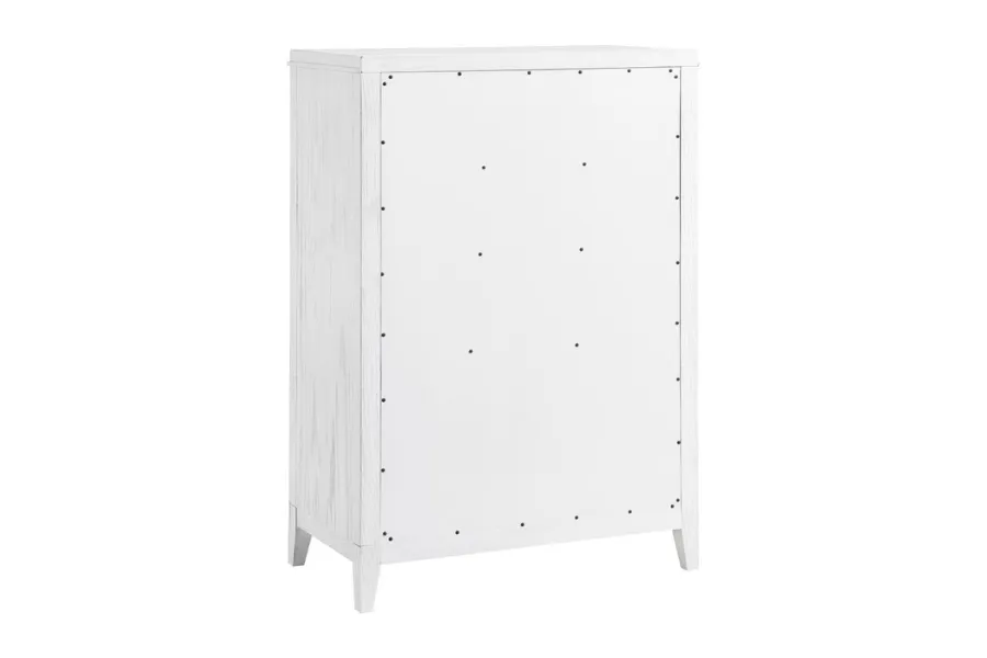 Marielle 5-drawer Bedroom Chest Distressed White 224845