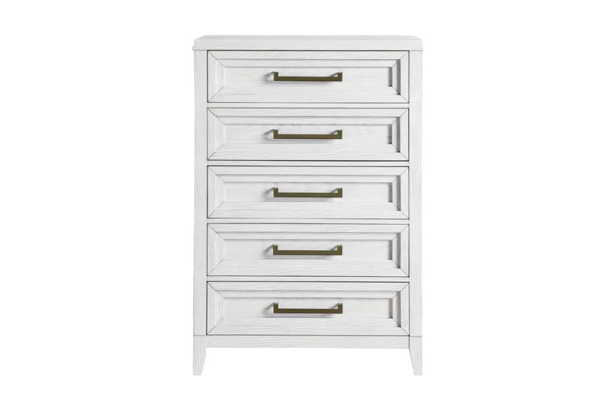 Marielle 5-drawer Bedroom Chest Distressed White 224845