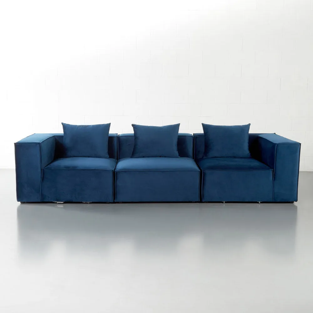 MASON - Velvet Blue Modular Set (3 piece)