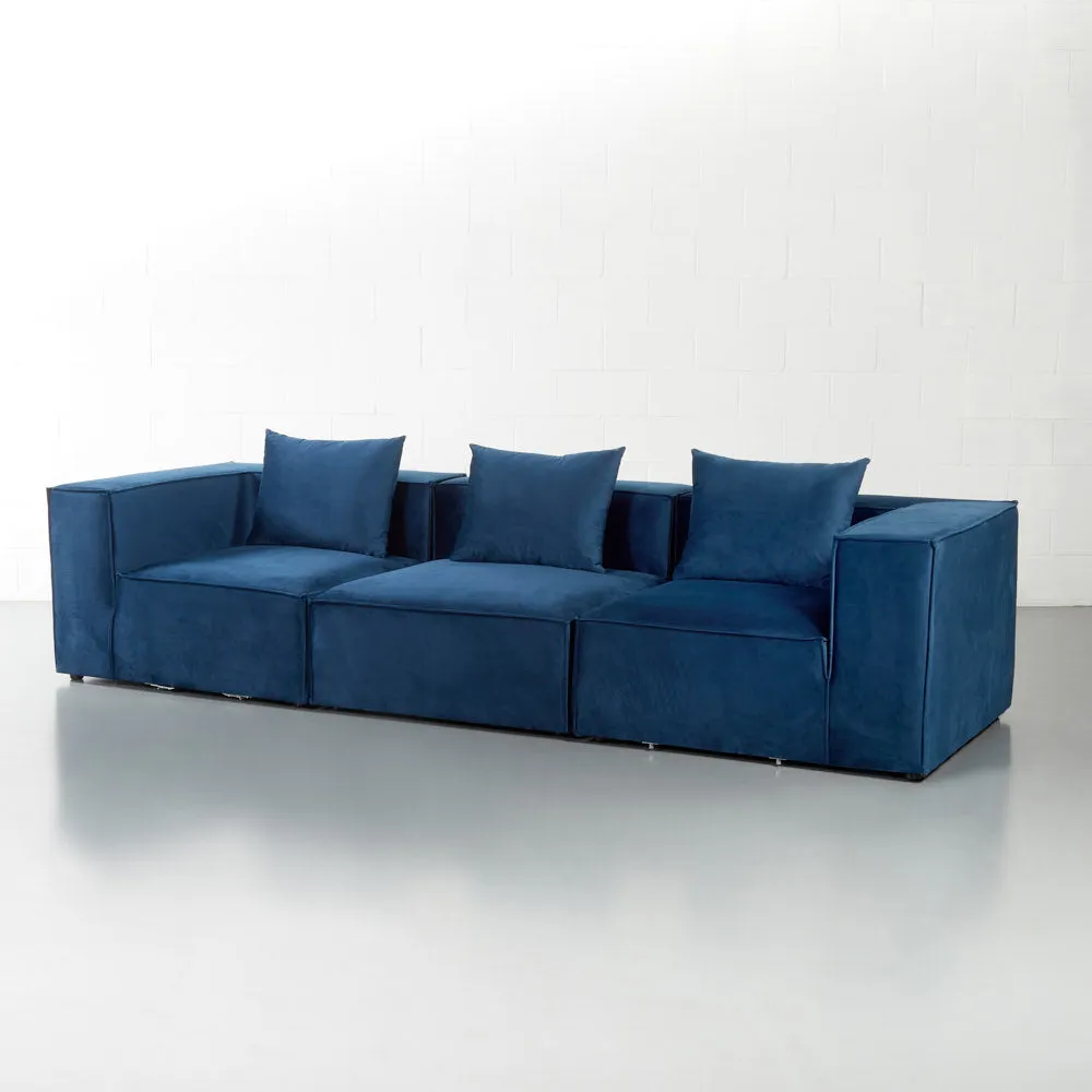 MASON - Velvet Blue Modular Set (3 piece)