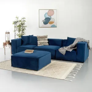 MASON - Velvet Blue Modular Set (3 piece)