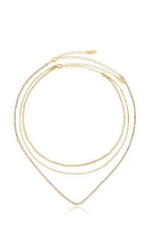 Minimal Layers Crystal Necklace