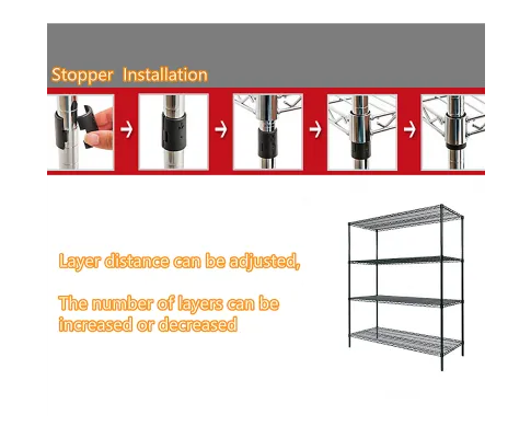 Modular Wire Storage Shelf 1500 x 450 x 1800mm Steel Shelving