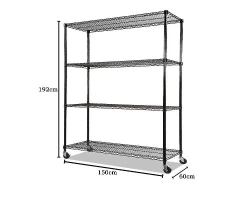 Modular Wire Storage Shelf 1500 x 600 x 1800mm Steel Shelving