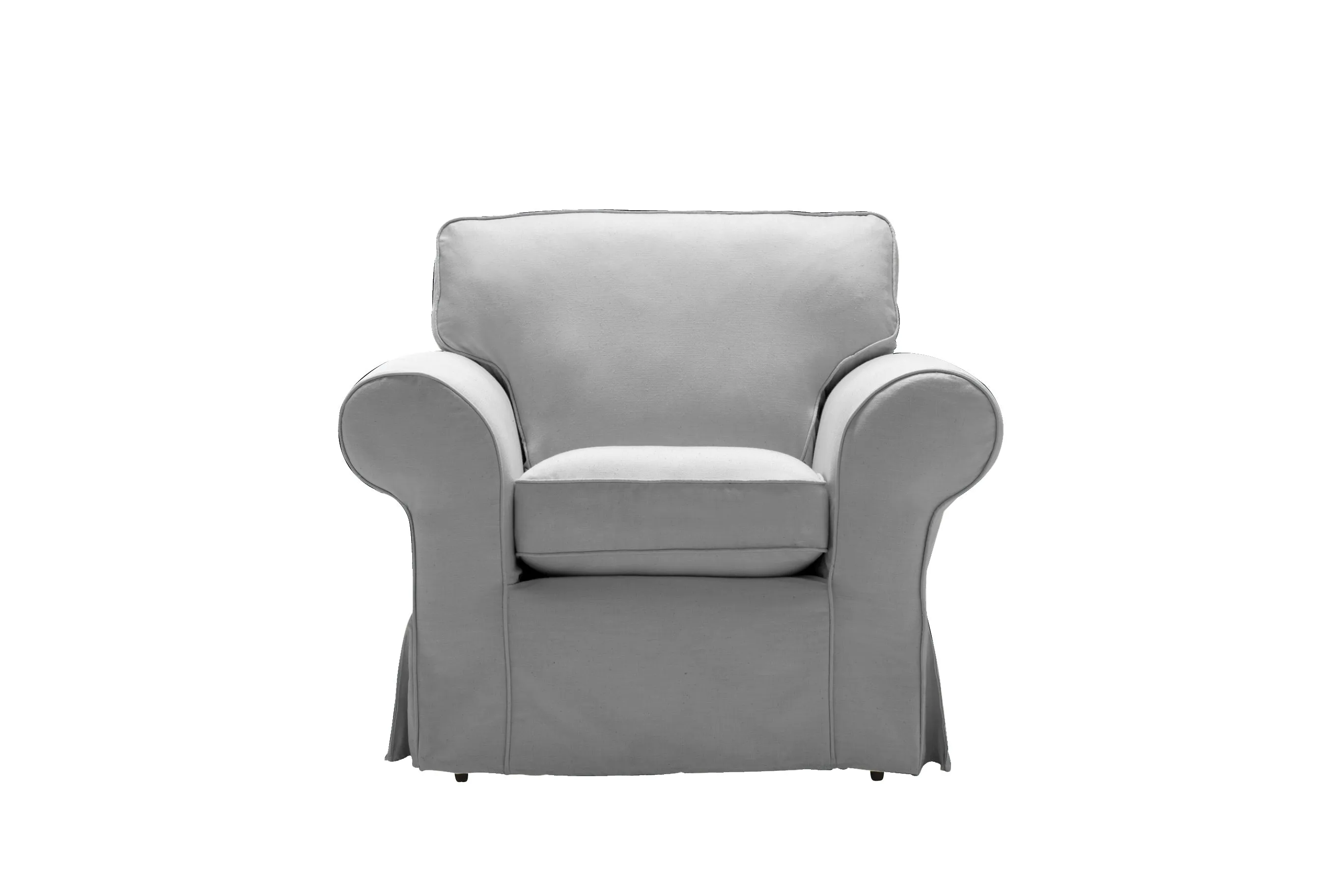 Newport | Armchair Extra Loose Cover | Capri Light Grey