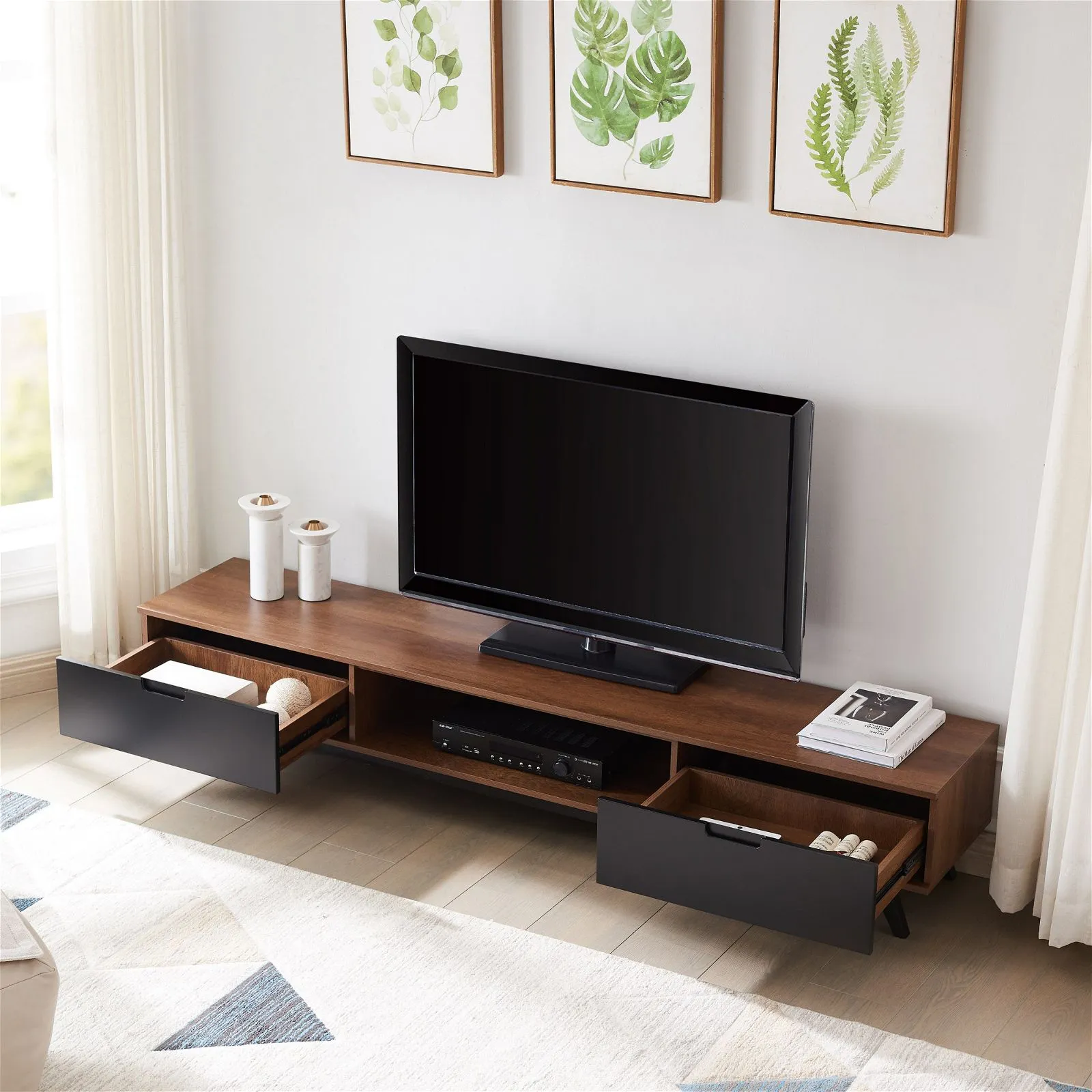 NOVA LL Entertainment Unit Dark Oak by Tauris