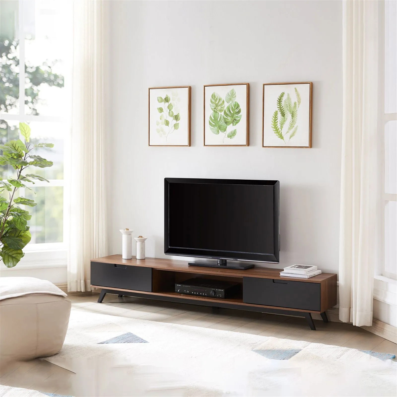 NOVA LL Entertainment Unit Dark Oak by Tauris