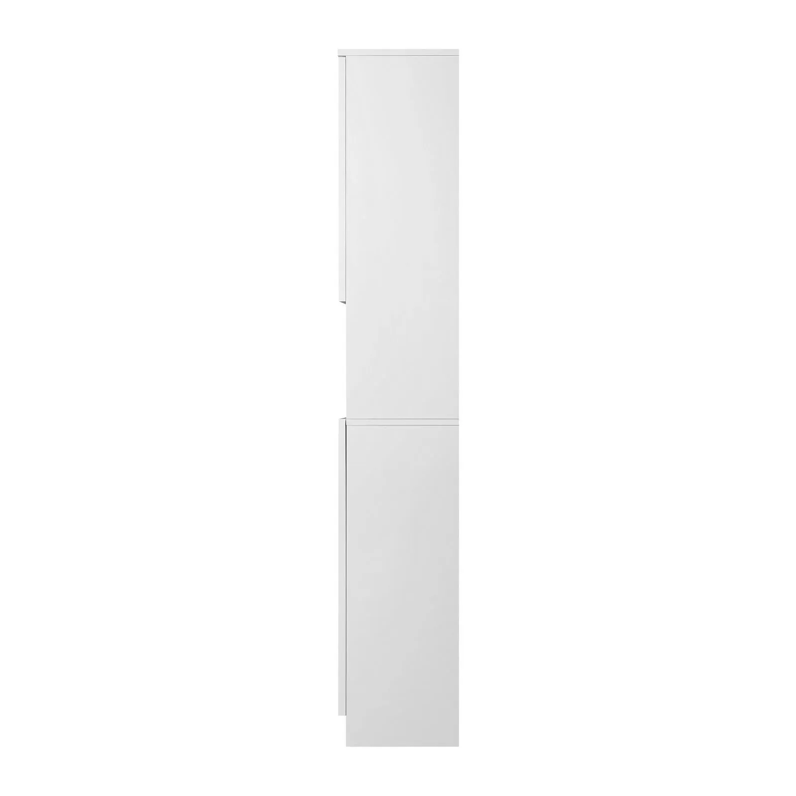 Oikiture Bathroom Cabinet Storage Laundry Tall Slim Toilet Floor Cupboard White