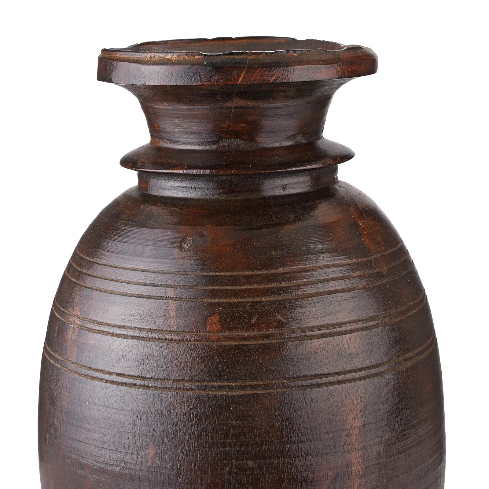 Old Wooden Milk Pot From Himachal Pradesh - 1920