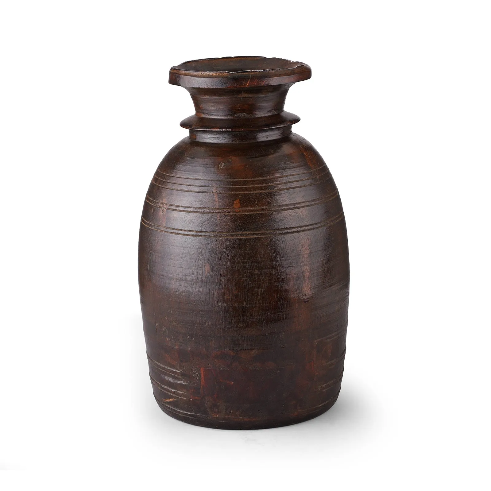 Old Wooden Milk Pot From Himachal Pradesh - 1920