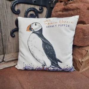 Orkney Tammie Norrie Puffin Cushion