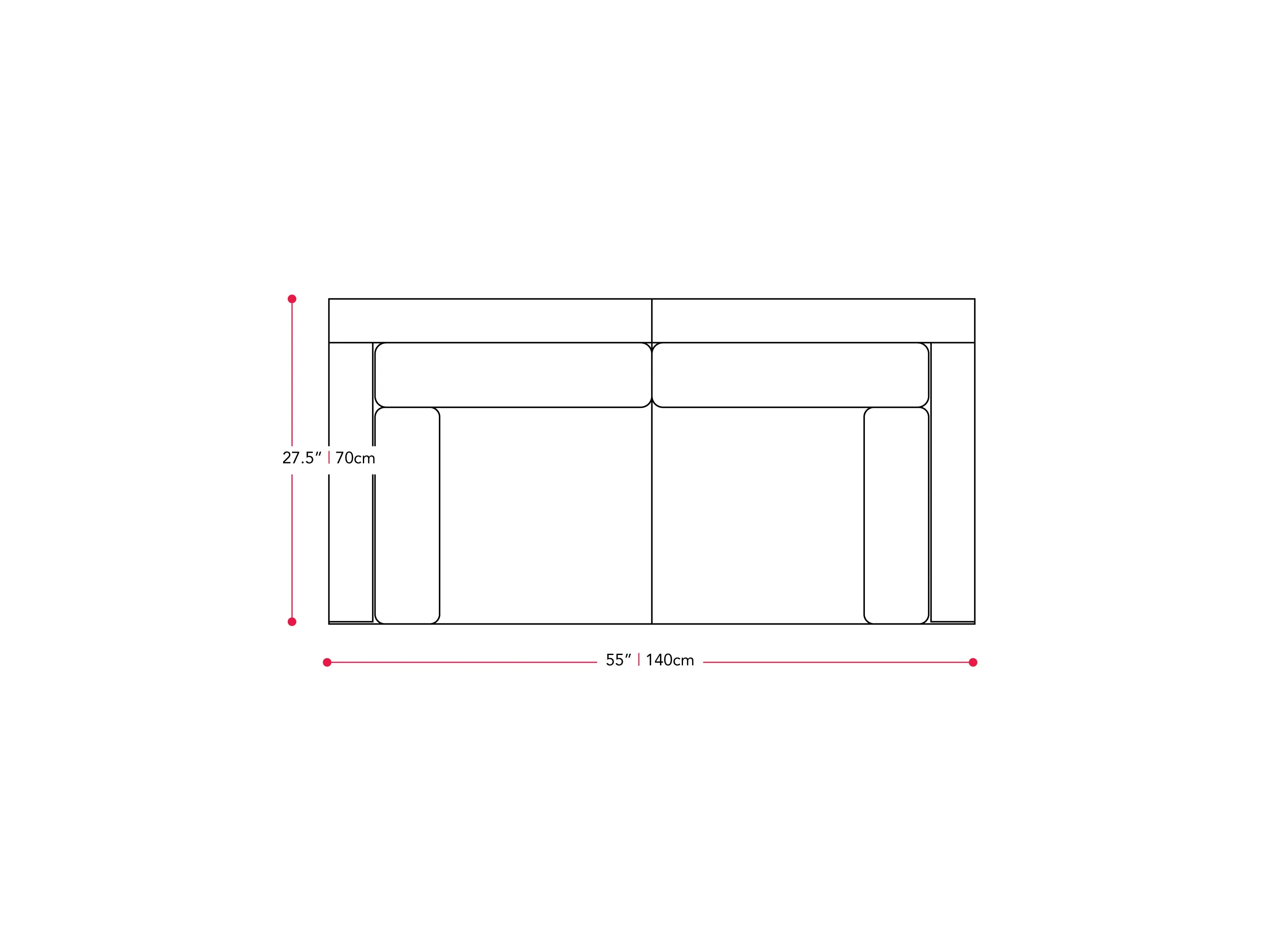 Outdoor Loveseat, 2pc