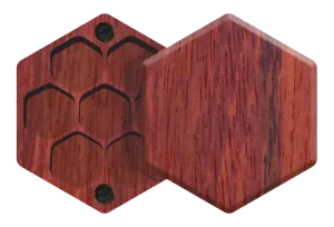 Padauk Elderwood Mini Hex Chest