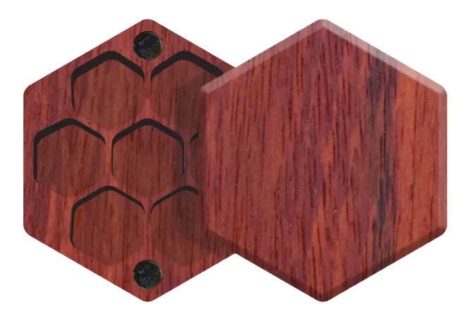 Padauk Elderwood Mini Hex Chest