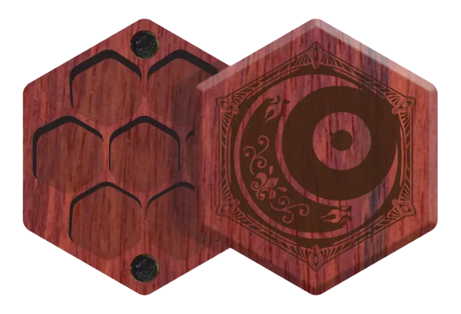 Padauk Elderwood Mini Hex Chest