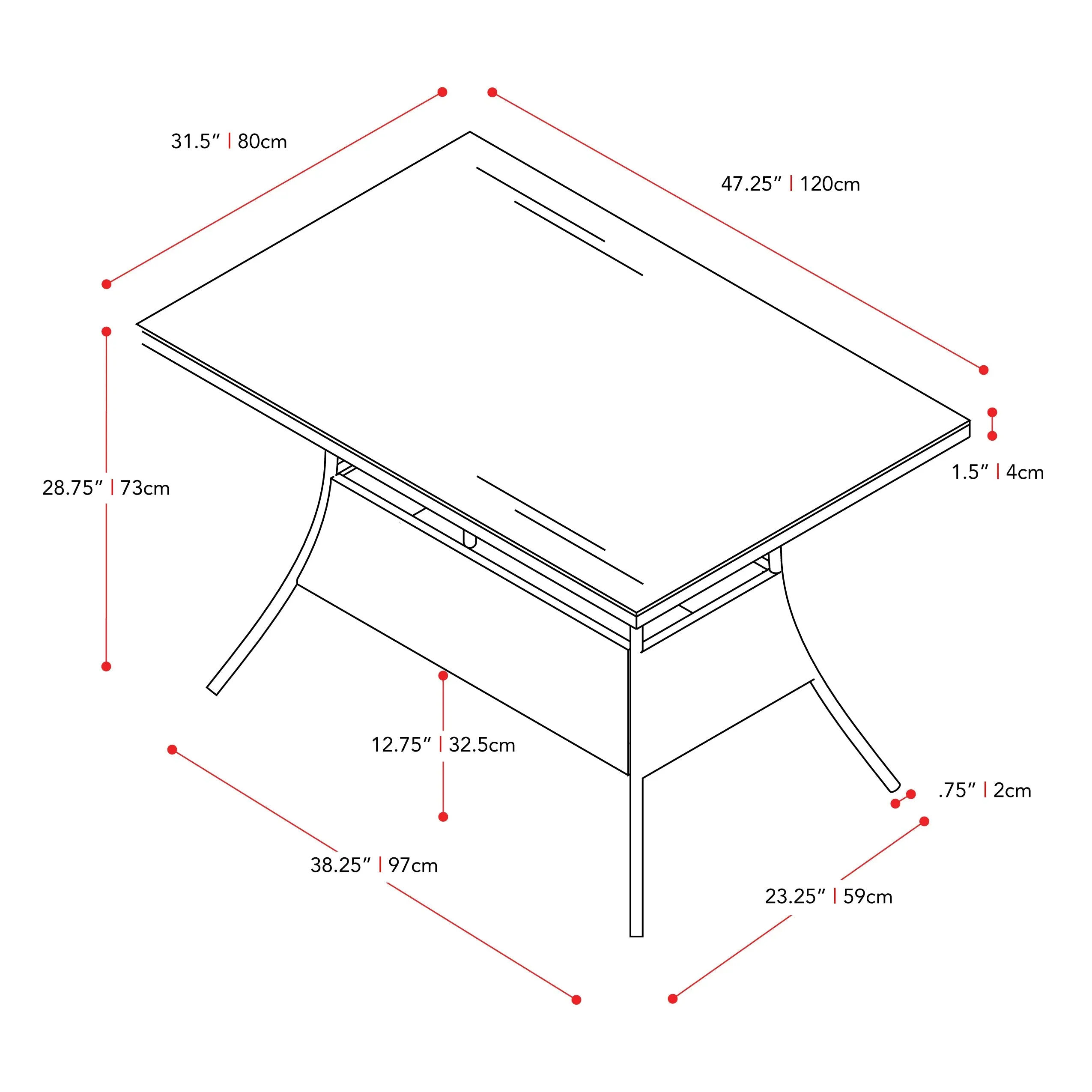 Patio Dining Set 5pc