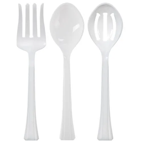 Premium Extra Heavy Weight Plastic Serving Utensil Sets