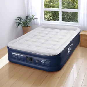 Premium Queen Size Air Bed – Grey/Navy