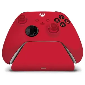 Pulse Red Universal Xbox Pro Charging Stand with 1100 Mah Rechargeable Battery, Charging Station for Xbox Series XS and Xbox One