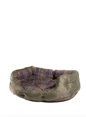 Quilted Dog Bed 30" Olive