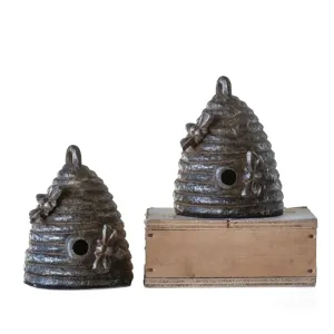 Rustic Beehive Book Ends