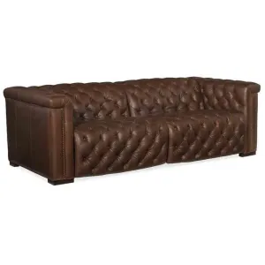 Savion Power Motion Leather Sofa, Saddlebag Lodge