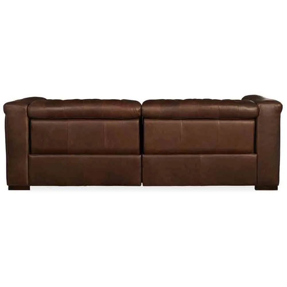 Savion Power Motion Leather Sofa, Saddlebag Lodge