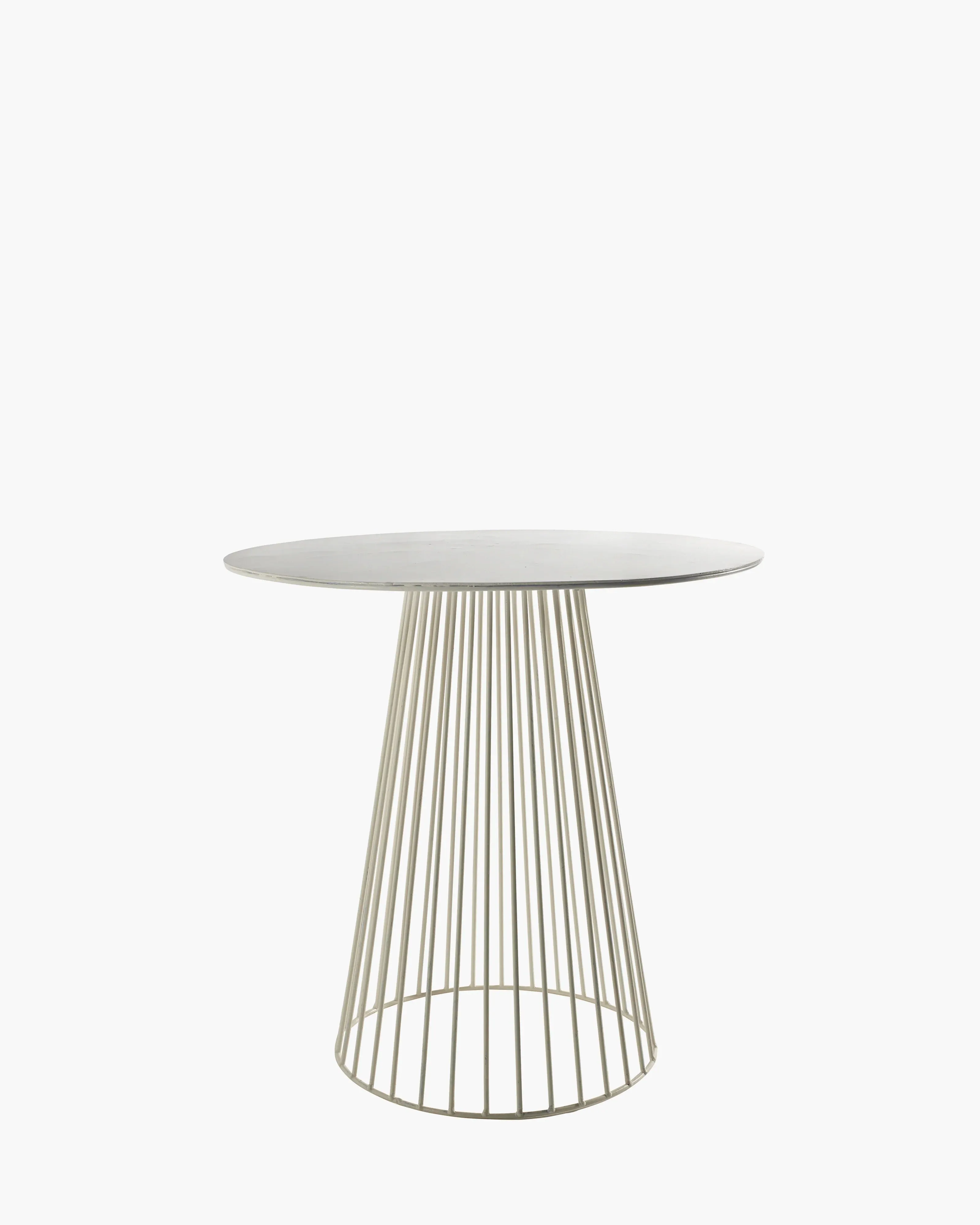 Sculptures Round Metal Bistro Table