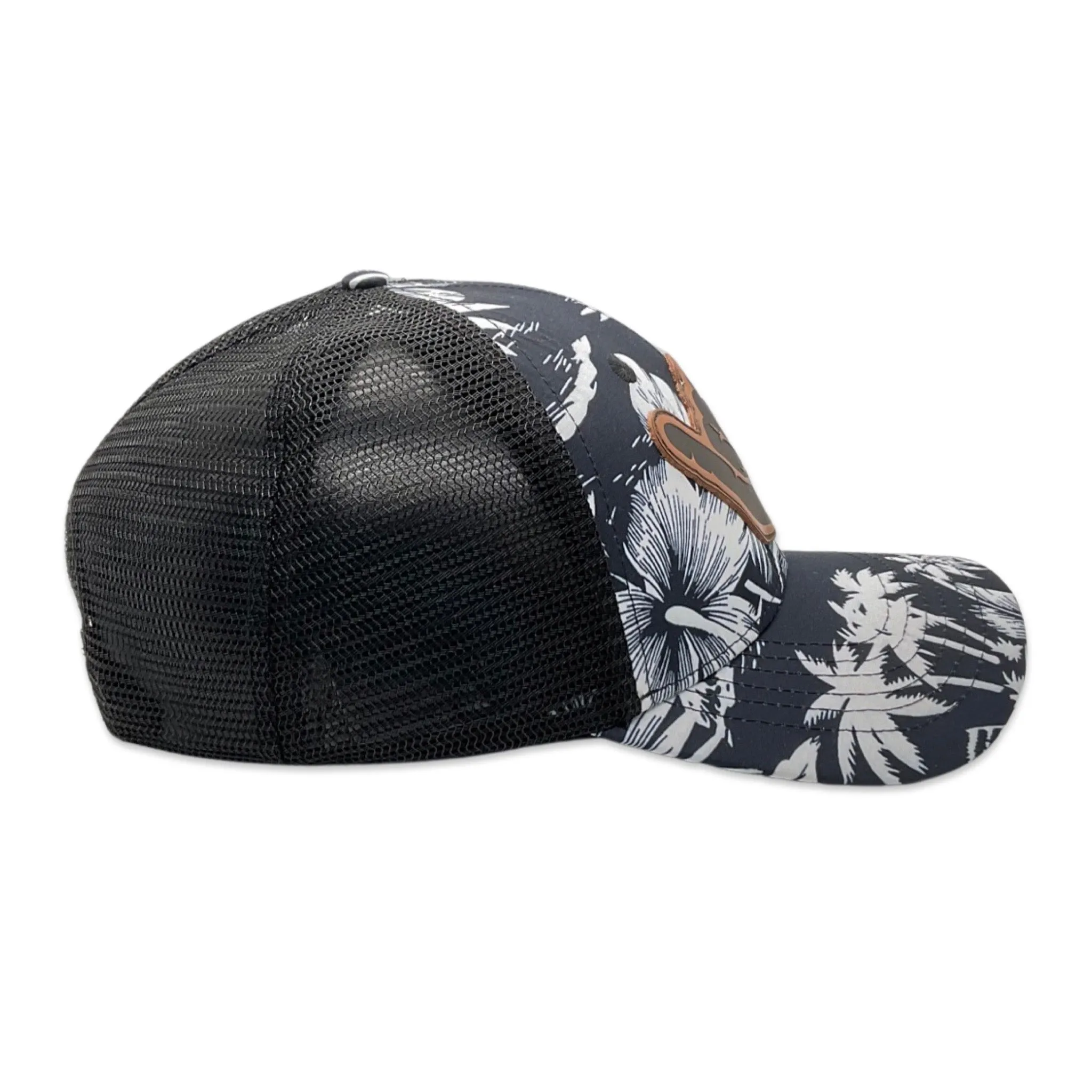 Shaka Leather Patch  Trucker Hat