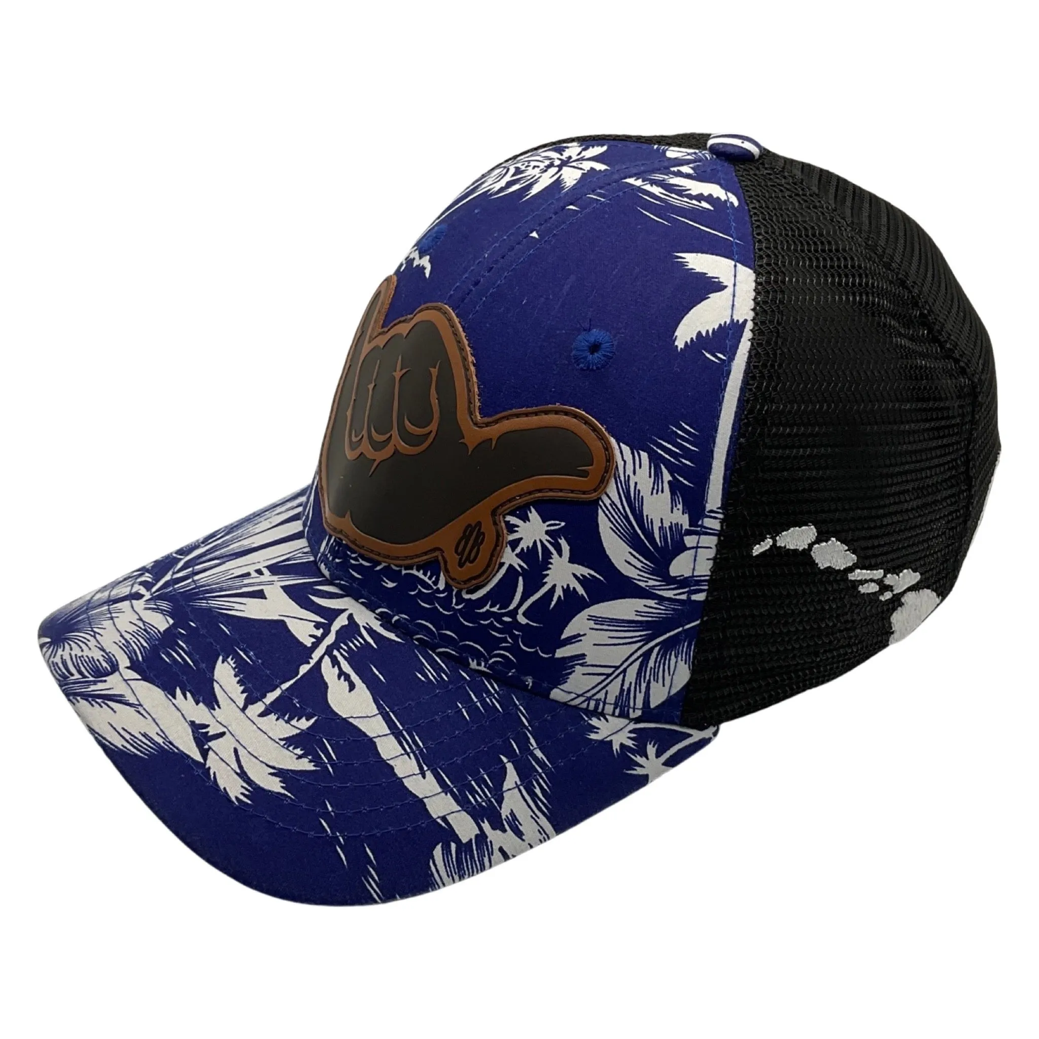 Shaka Leather Patch  Trucker Hat