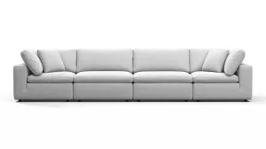 Sky - Sky Sectional Sofa, Four Seater, Dove Linen