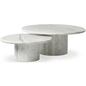 Stuart Nesting Coffee Tables, White