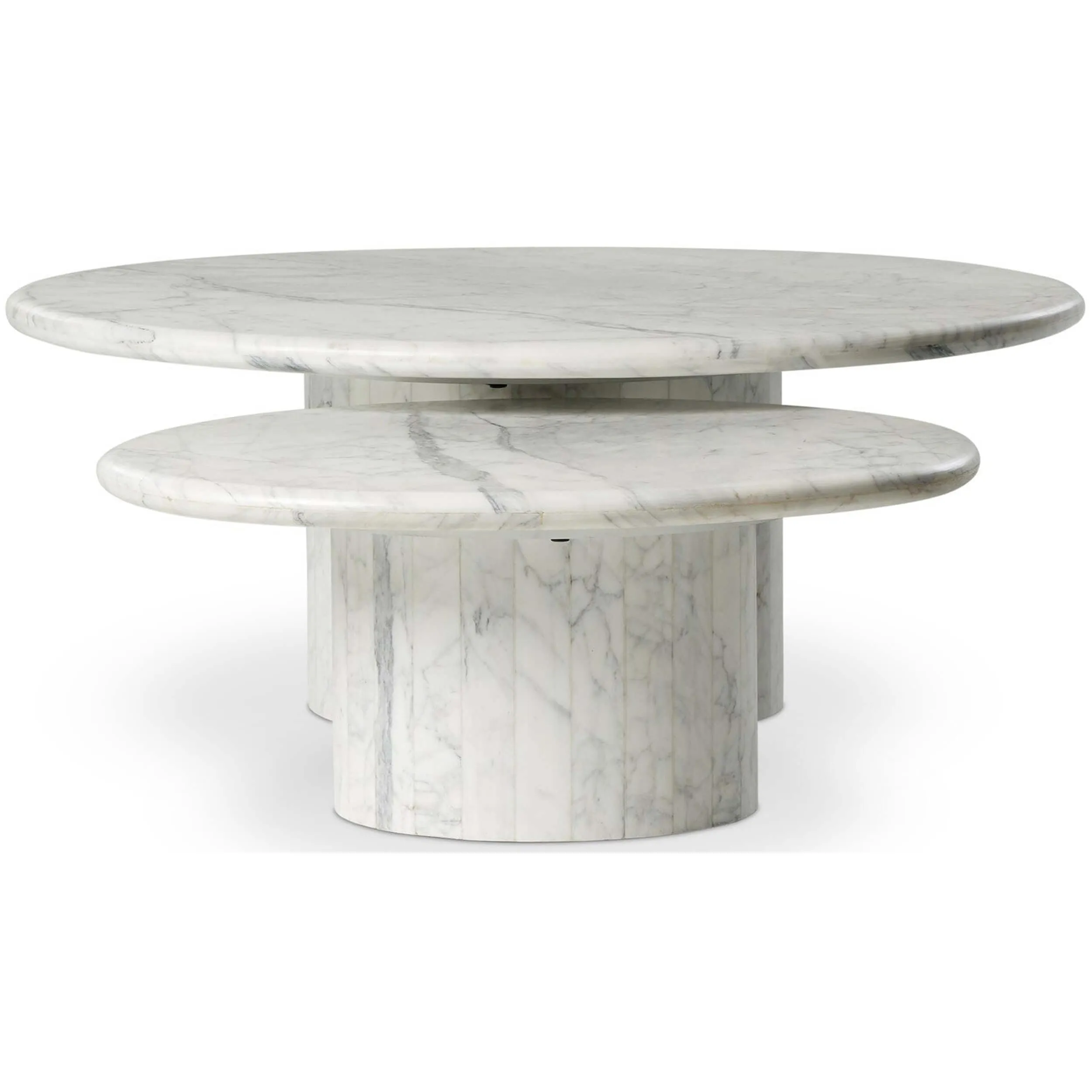 Stuart Nesting Coffee Tables, White