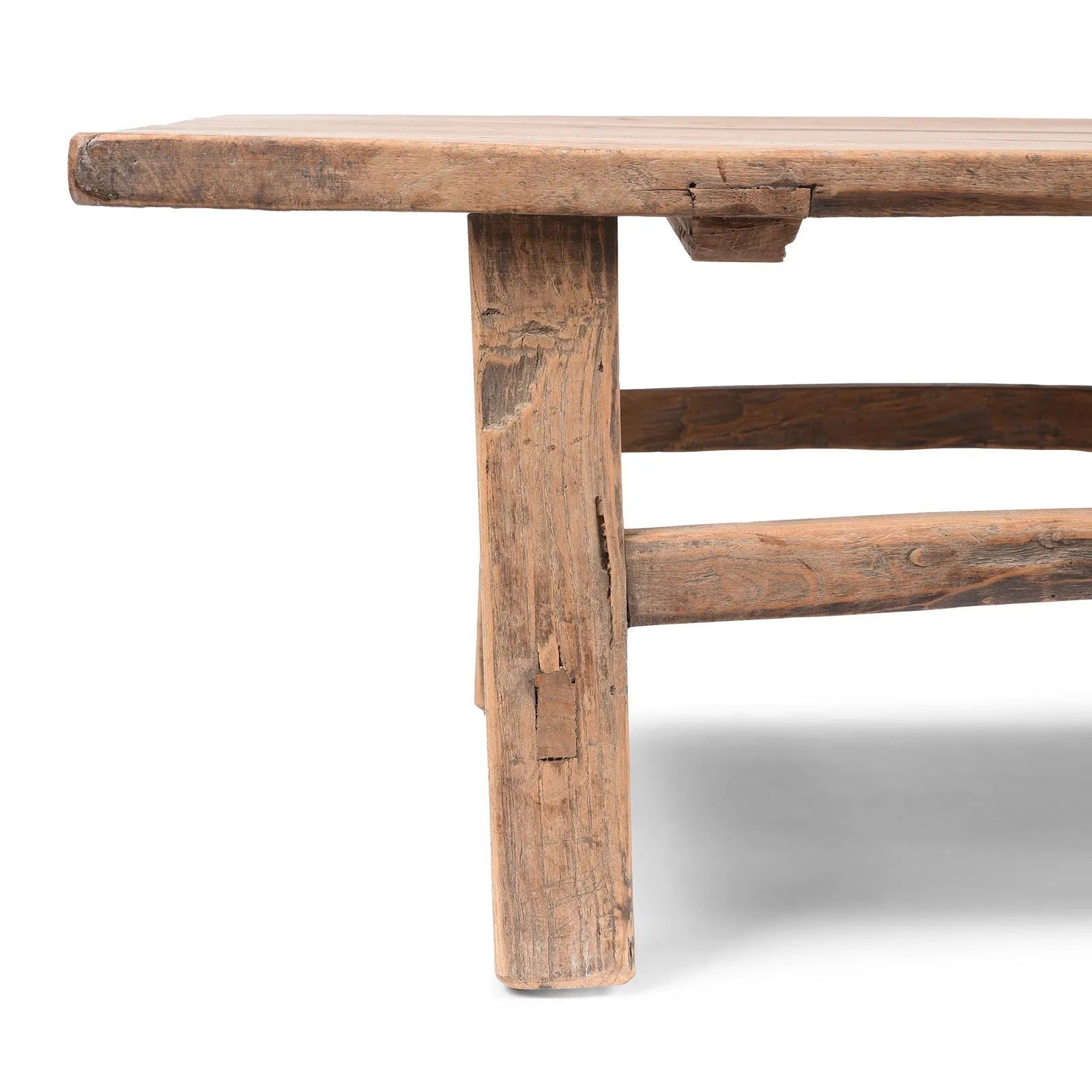 Sunbleached Farmhouse Coffee Table From Henan - Ca 1900