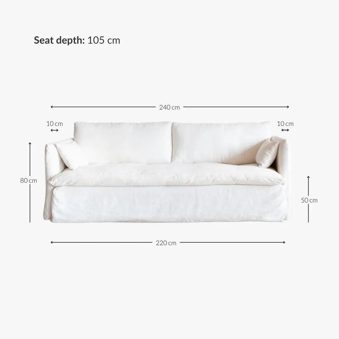 Tarifa Linen Sofa | 240cm