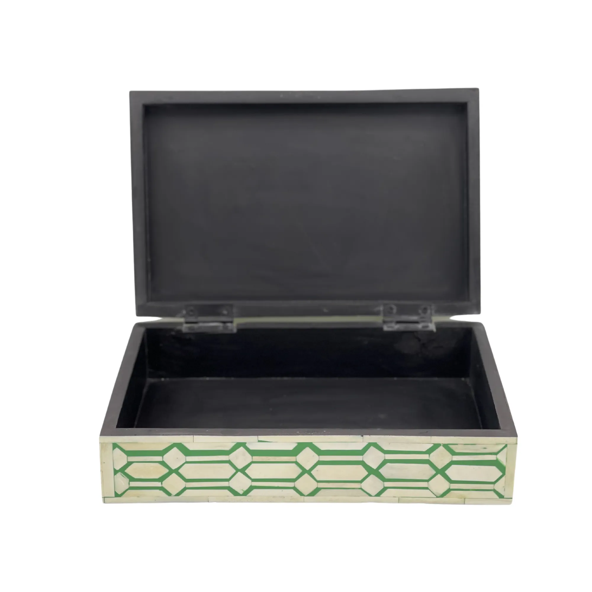 Tesselated Bone Inlay Box | Green