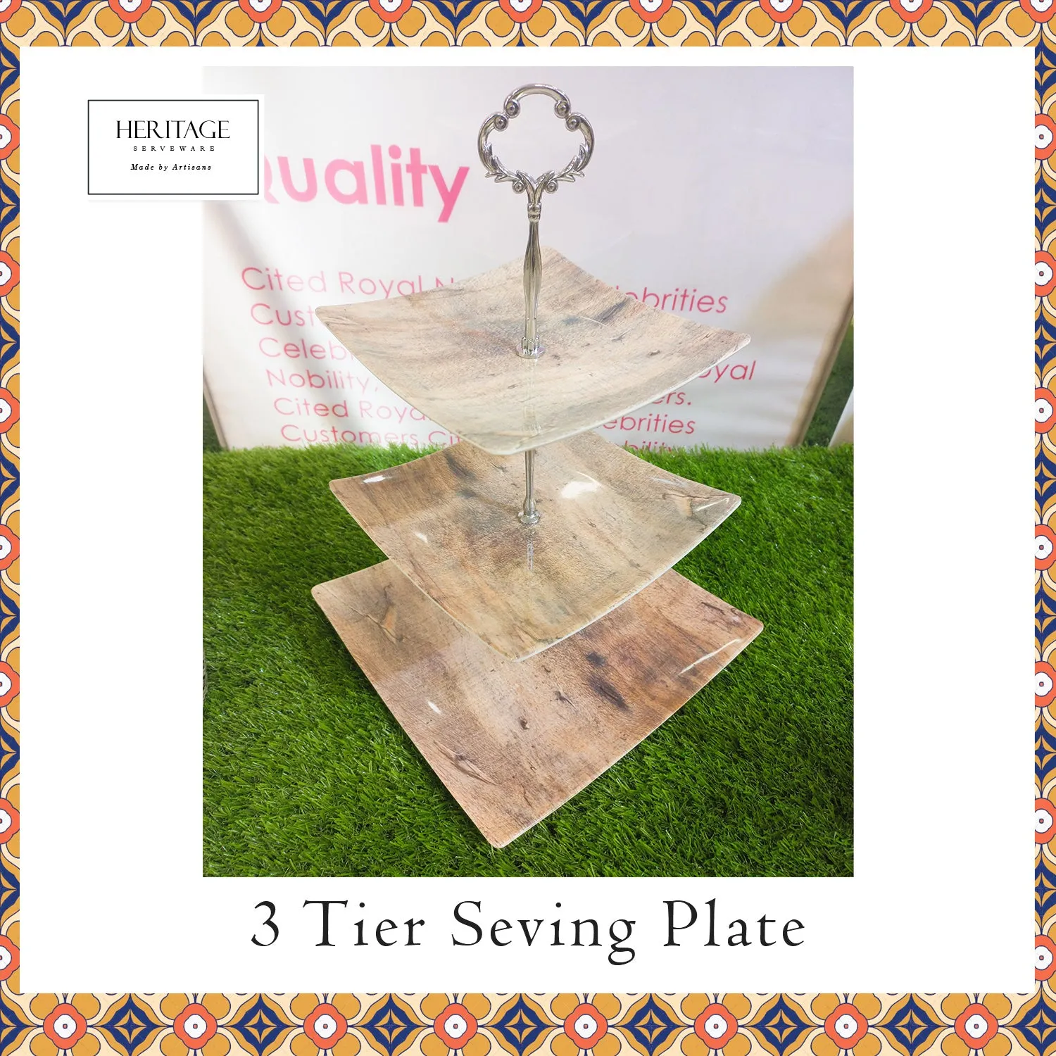 Three Tier Serving Platter - Square