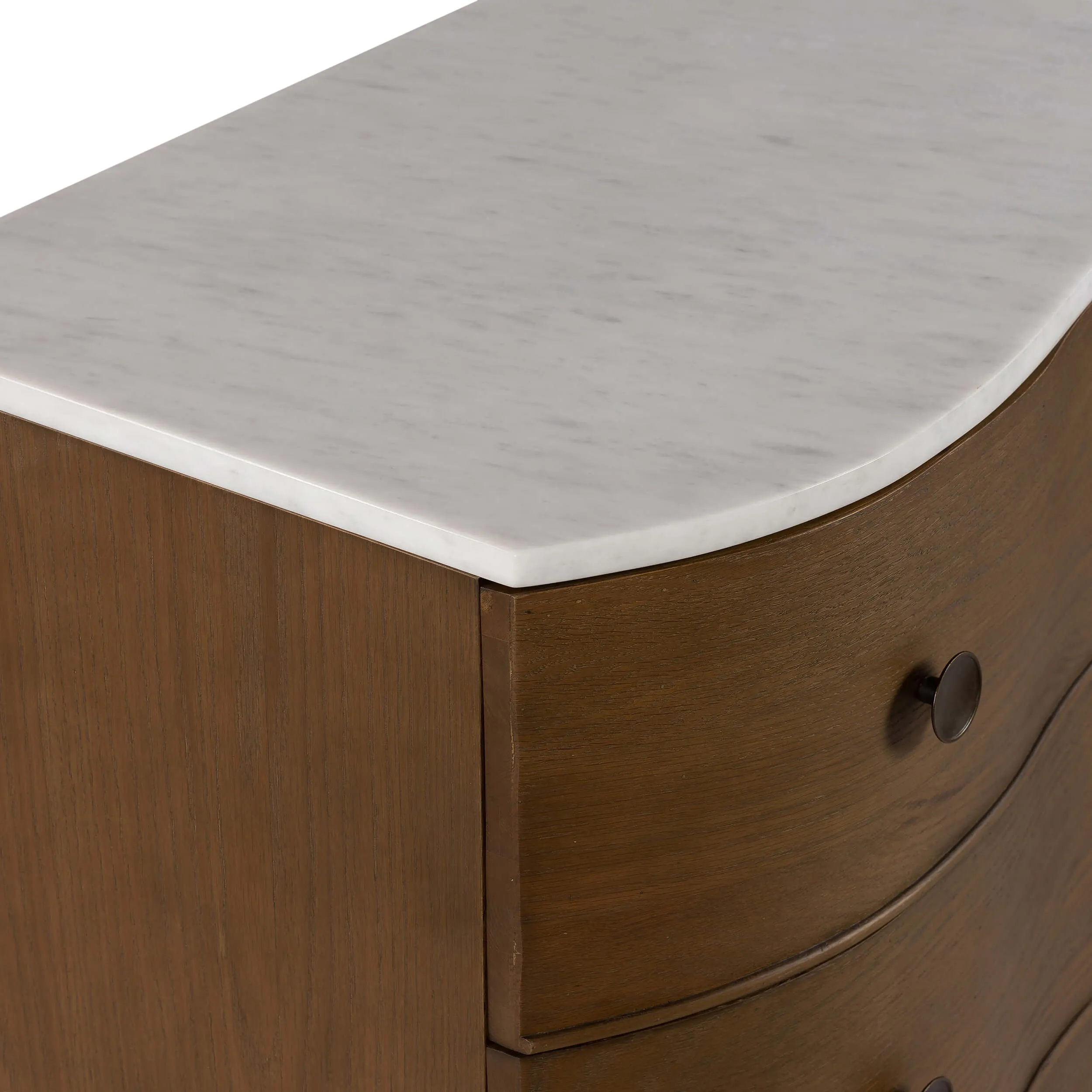 Tiago Marble Top Chest, Toasted Oak