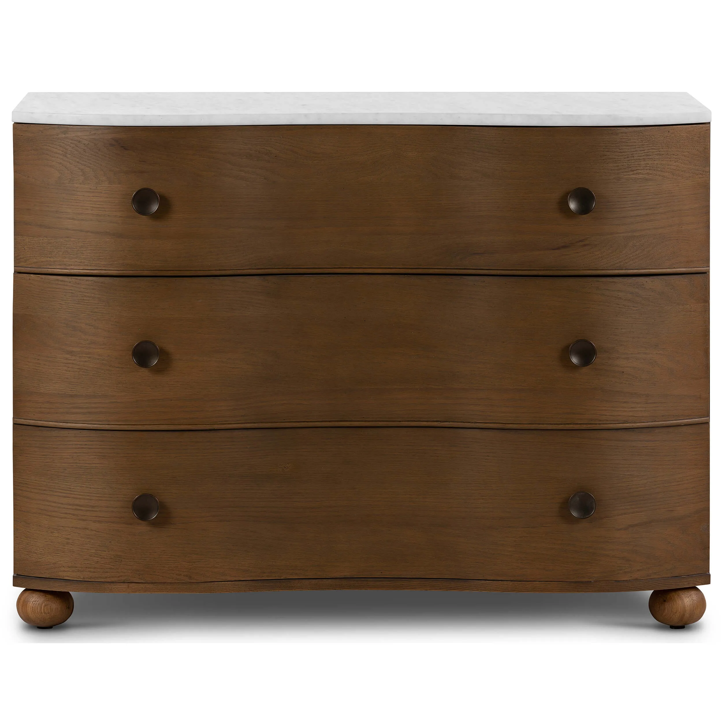 Tiago Marble Top Chest, Toasted Oak