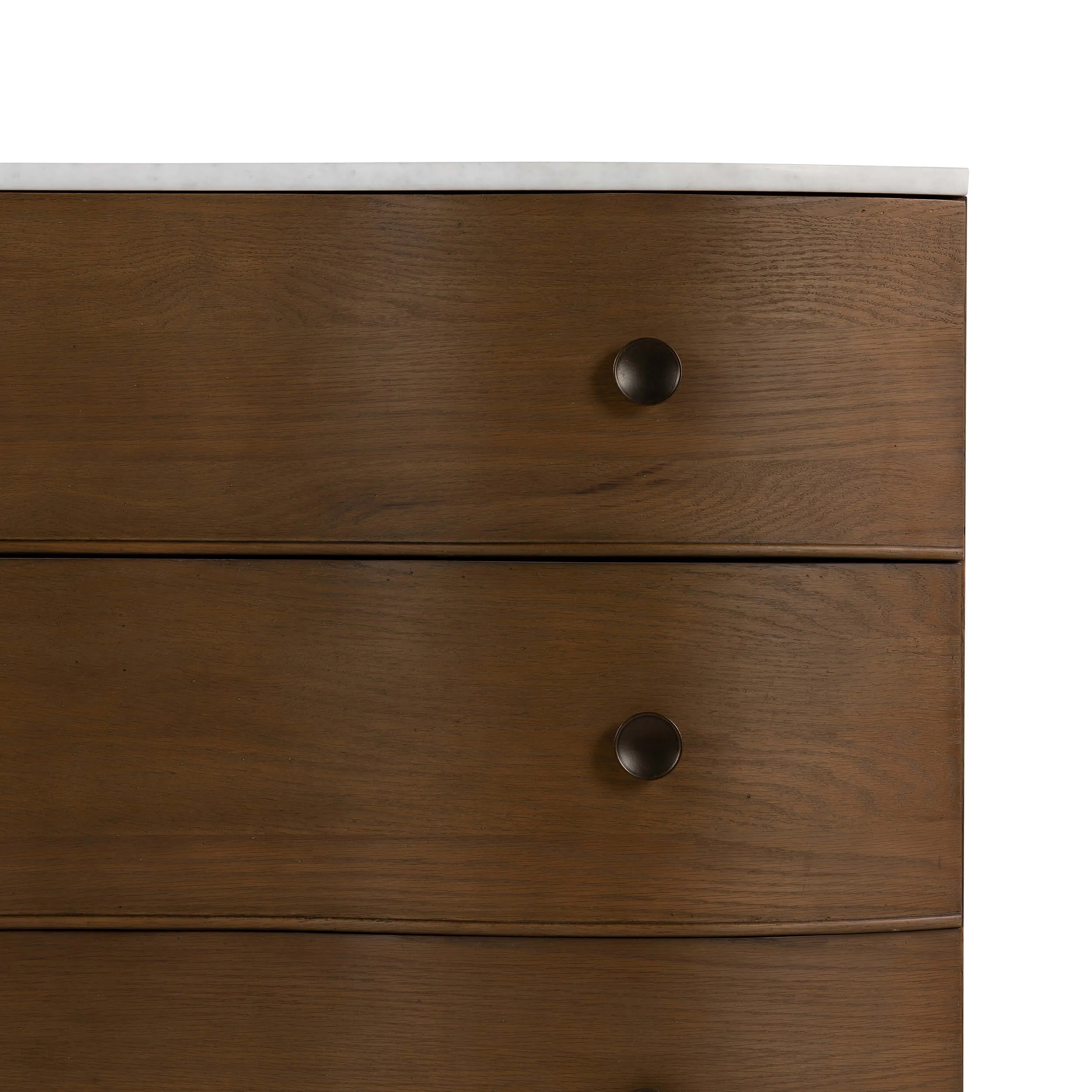 Tiago Marble Top Chest, Toasted Oak